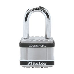 Master Lock Excell  Weatherproof Long Shackle  Padlock Steel 51mm