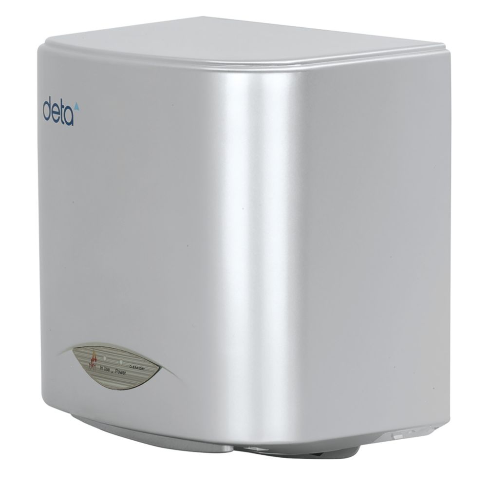 Deta Automatic Compact Energy Saving Hand Dryer Silver 1.1kW Screwfix