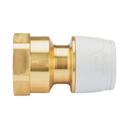 Hep2O  Plastic Push-Fit Adapting Keyless Female Coupler 15mm x 3/4"