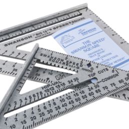 Swanson Tools  Rafter Square 7" / 12" (178mm / 305mm) 2 Piece Set