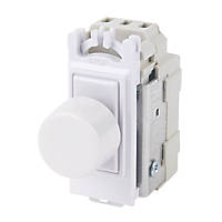 Varilight V-Pro 2-Way LED Grid Dimmer Switch White with Colour-Matched Inserts