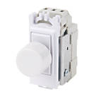 Varilight V-Pro 2-Way LED Grid Dimmer Switch White with Colour-Matched Inserts