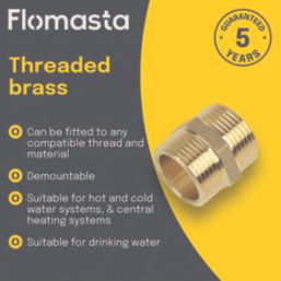 Flomasta Hexagon Nipple 1/4" x