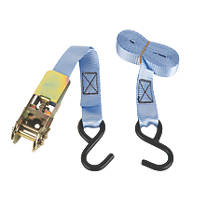Ratchet Tie-Down Strap with Hooks 3m x 25mm