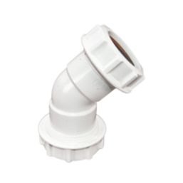 FloPlast WC18 Universal Compression Waste Bend 135 (45°)° 32mm