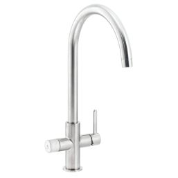 Abode Puria 3-Way Deck Mounted Filter Tap Brushed Nickel