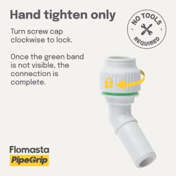 Flomasta  Plastic Push-Fit Equal 135° Spigot Elbow 22mm