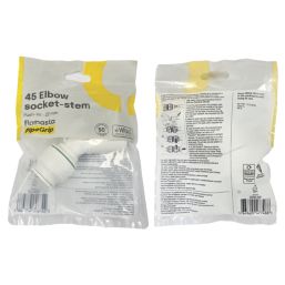 Flomasta  Plastic Push-Fit Equal 135° Spigot Elbow 22mm