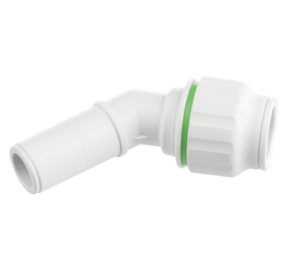 Flomasta Twistloc Plastic PushFit Equal 135° Spigot Elbow 22mm Screwfix