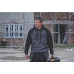 DEWALT Stratford Hooded Sweatshirt Black/Grey 2X Large 48-50" Chest