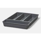 Essentials Nitaki Plastic Cutlery Tray 314mm x 424mm Grey