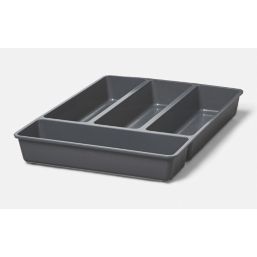 Essentials Nitaki Plastic Cutlery Tray 314mm x 424mm Grey