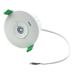 Lexco  Fixed  Recessed Non-Maintained Emergency LED Downlight White 1.6W 300lm 104mm