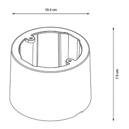 Lexco  Fixed  Recessed Non-Maintained Emergency LED Downlight White 1.6W 300lm 104mm