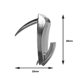 Cobra WallBiter Hammer-In Picture Hooks for Plasterboard & Wood Nickel 4 Pack