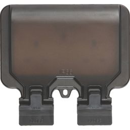 Knightsbridge  IP66 13A 2-Gang DP Weatherproof Outdoor Switched Passive RCD Socket