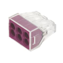 Wago 773-106 24A 6-Way Push-Wire Connectors 50 Pack