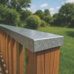 Essentials Smooth Protective Door Plate Galvanised Steel 250mm x 500mm x 1mm