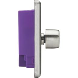 Knightsbridge  1-Gang 2-Way LED Intelligent Dimmer Switch  Brushed Chrome