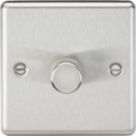 Knightsbridge  1-Gang 2-Way LED Intelligent Dimmer Switch  Brushed Chrome