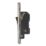 Contactum Lyric 13A Switched Fused Spur & Flex Outlet  Brushed Steel with Black Inserts