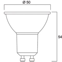 Sylvania RefLED ES50 V6 830 SL  GU10 LED Light Bulb 230lm 3.1W