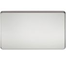 Knightsbridge  2-Gang Blanking Plate Polished Chrome