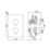 ETAL Zona Concealed Dual Outlet Thermostatic Chrome Shower Valve With Diverter