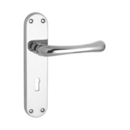 Serozzetta Ibra Door Handle Pair Polished Chrome