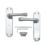 Serozzetta Ibra Door Handle Pair Polished Chrome