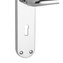 Serozzetta Ibra Door Handle Pair Polished Chrome