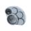 FloPlast  Push-Fit 4-Boss Single Socket Waste Manifold Grey 110mm