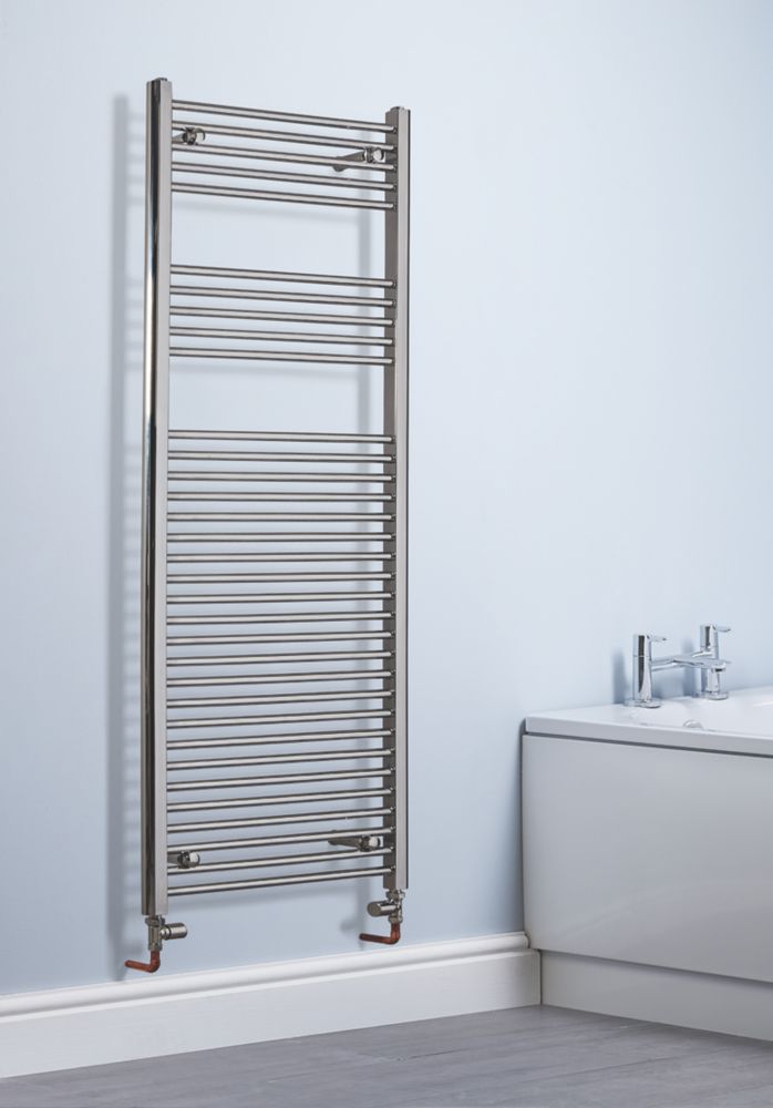 Blyss Towel Radiator 1600mm x 600mm Chrome 1889BTU - Screwfix
