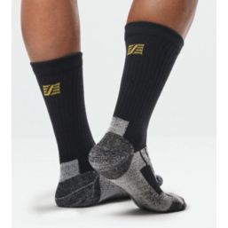 Snickers 9226 Zero-Waste Socks Black 11-13 2 Pack