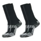 Snickers 9226 Zero-Waste Socks Black 11-13 2 Pack