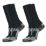 Snickers 9226 Zero-Waste Socks Black 11-13 2 Pack