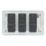LAP  3-Gang 2-Way LED Dimmer Switch  Brushed Steel with Colour-Matched Inserts