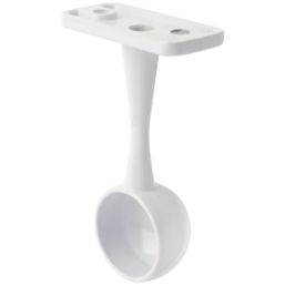 Smith & Locke End Support Brackets White 19mm 2 Pack