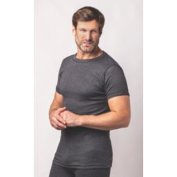 Workforce WFU2400 Short Sleeve Thermal T-Shirt Base Grey 2X Large 48-50" Chest