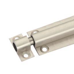 Smith & Locke Straight Barrel Door Bolt Satin Nickel 100mm