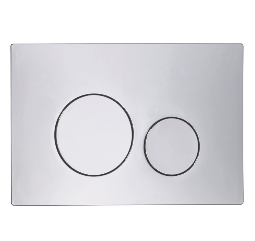 Circuit DualFlush Flushing Plate Chrome Screwfix