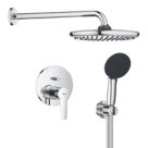 Grohe Start HP Rear-Fed Concealed Chrome  Shower System