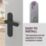 Cooke & Lewis Maugan Lever on Backplate Door Handles Pair Matt Black