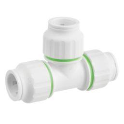 Flomasta  Plastic Push-Fit Equal Tees 22mm 5 Pack