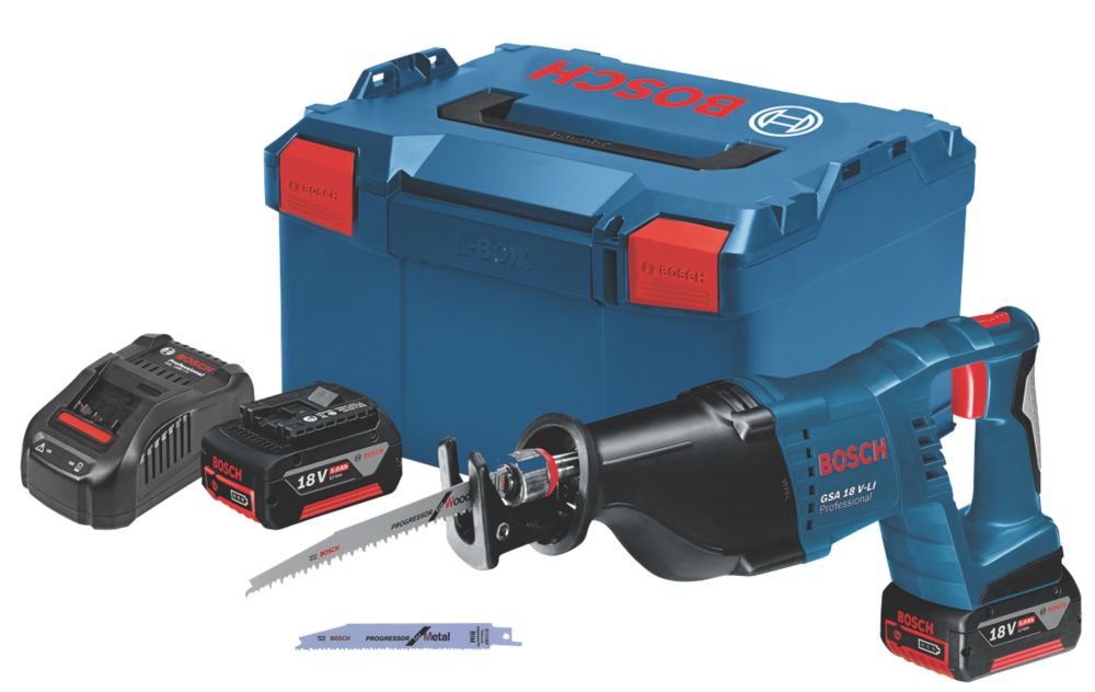 Bosch GSA 18 VLI 18V 2 x 5.0Ah LiIon Coolpack Cordless Reciprocating