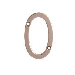 Fab & Fix Door Numeral 0 Gold 80mm