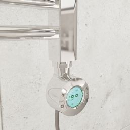 Flomasta 1100mm x 500mm 853BTU Chrome Curved Electric Towel Radiator