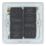 LAP  2-Gang 2-Way LED Dimmer Switch  Brushed Steel with Colour-Matched Inserts