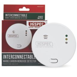 Hispec Fast Fix CO/FF Mains Interlinked Carbon Monoxide Alarm