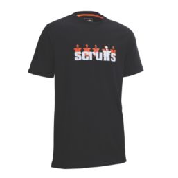 Scruffs Graphic Short Sleeve T-Shirt Black Large 42" Chest